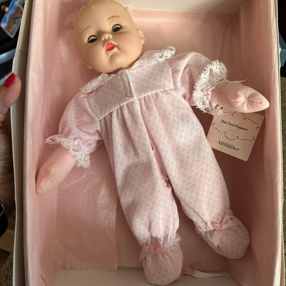 Madame Alexander Pink Check Huggums Style 29200 Doll